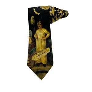 Museum Artifacts The Pasta Baker 1885 Vintage Novelty Necktie 100% Silk